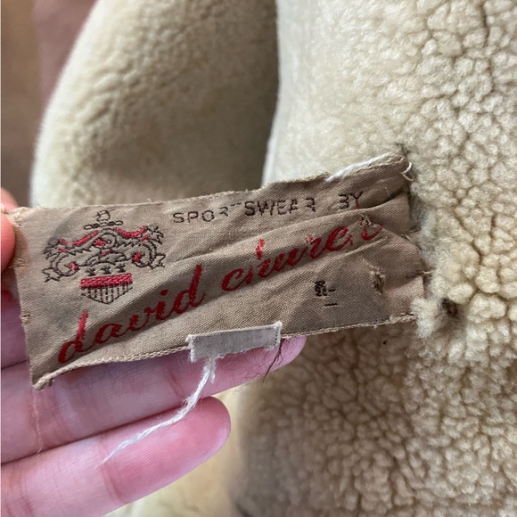 VINTAGE 1960s Shearling Lambskin Wool Coat • David Church Californian • Size 38 - Picture 8 of 10